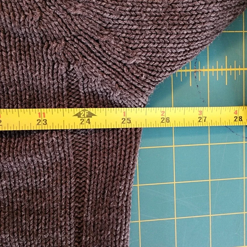 Vintage Knit Cardigan Grandpa Sweater Retro Academia Pockets *Flaws* Medium‎